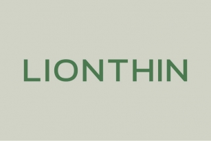 Lionthin Font Download