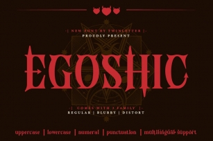 Egoshic - Serif Display Font Font Download