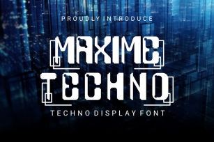 MAXIMETECHNO Font Font Download