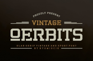 Vintage Qerbits - SlabSerif Vintage And Sport Font Font Download