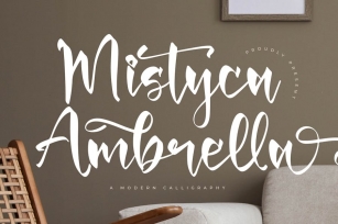Mistyca Ambrella Modern Calligraphy Font Download