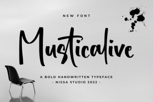 Musticalive - Brush Font Font Download