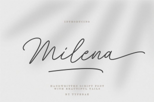 Milena - Beautiful Handwritten Script Font Font Download
