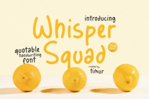 Whisper Squad - Quotable Handwriting Font TT Font Download