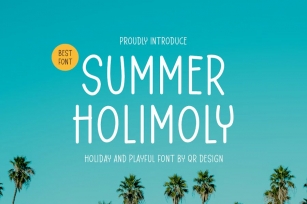 Summer Holimoly - Tropical & Playful Font Font Download