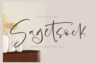 Sagetsock Modern Handwritten Script Font Download