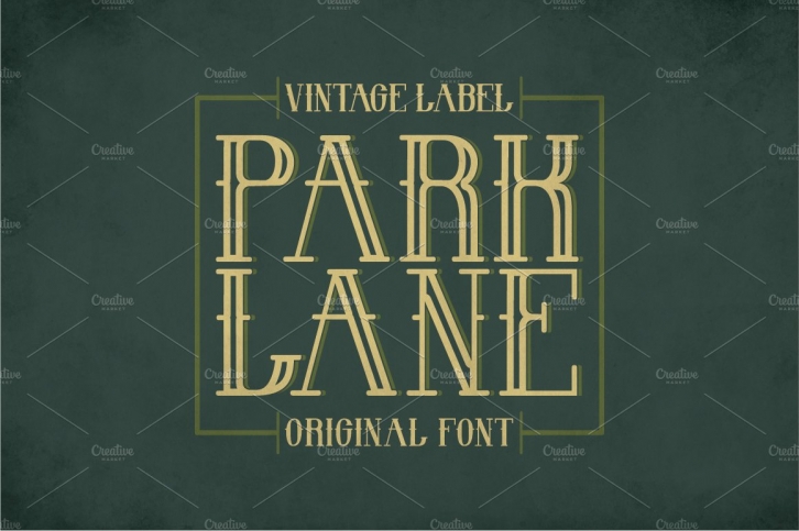 Park Lane Vintage Label Typeface Font Download
