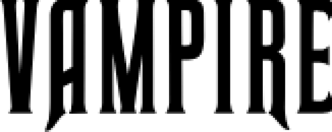Vampire Font Preview