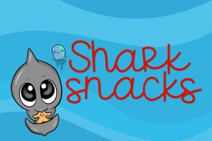 Shark Snacks - A Fun Script Font Font Download