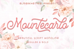 Mountecarlo - Beautiful Monoline Font Download