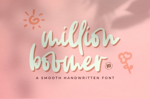 Million Boomer- A Smooth Handwritten Font Font Download
