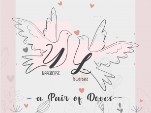 A Pair of Doves Font Download