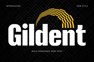 Gildent – Bold Condensed Sans Serif Font Download