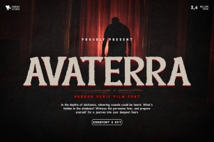 Avaterra - Horror Serif Film Font Font Download
