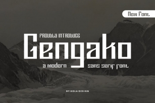 Gengako - Modern Sans Serif Font Font Download