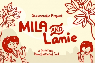 Mila and Lanie - Handlettered Font Download