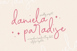 Daniela Paradise - Monoline Handwriting Font TT Font Download