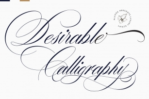 Desirable Calligraphy Font Download