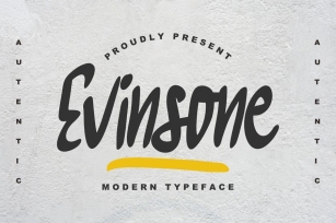 Evinsone Modern Typeface Font Download