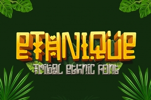 ETHNIQUE - Tribal and Ethnic game font Font Download