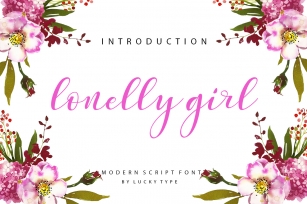 Lonelly Girl Font Download