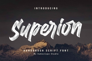 Superion  Brush Font Font Download