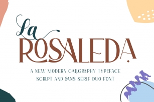 La Rosaleda | Font Duo Font Download