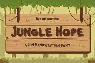 Jungle Hope Fun Handwritten Font Font Download