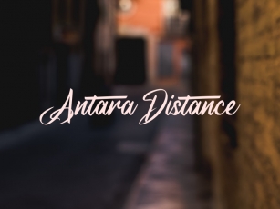 A Antara Distance Font Download