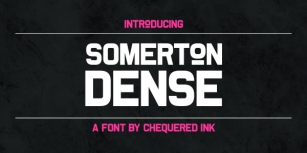 Somerton Dense Font Download