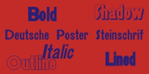 Deutsche Poster Steinschrift Font Download