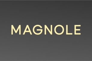 Magnole Font Download