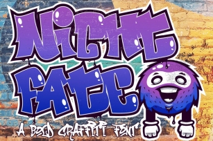 Nightfate Graffiti - Bold Graffiti Font Font Download
