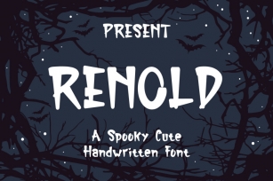 Renold Typeface - A Spooky Cute Handwritten Font Font Download