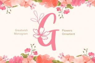 Great Wishes Monogram Font Download