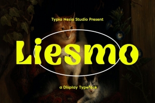 Liesmo - Psychedelic Black Display Sans Font Font Download