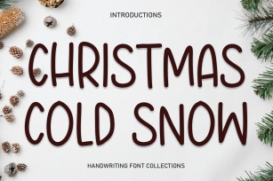 Christmas Cold Snow Font Download