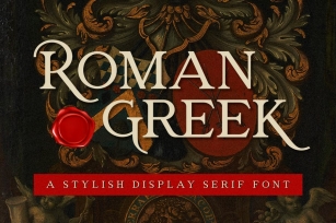 Roman Greek - Display Serif Font Font Download
