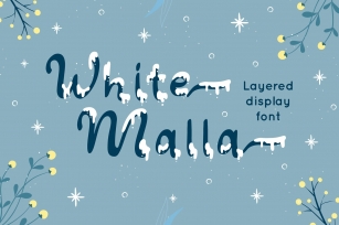 White Malla Font Download
