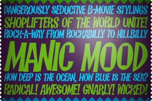 Manic Mood Font Font Download