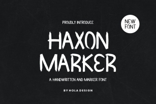 Haxon Marker - Handwritten Font Font Download