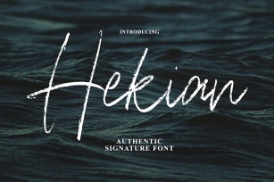 Hekian Signature Brush Font Download