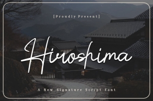 Hiroshima Signature Script Font Font Download