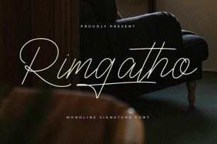 Rimgatho Monoline Signature Font Font Download