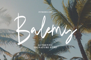 Balemy Signature Font Download