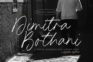 Dimitra Bothani - Rough Handwritten Script Font TT Font Download