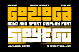 Gozioga Sioyegu - Condensed & Sport Font Font Download