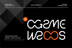 Ogame Weoos - Futuristic & Minimal Logo Font Font Download