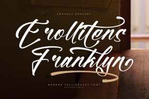 Erollitens Franklyn Modern Calligraphy Font Font Download