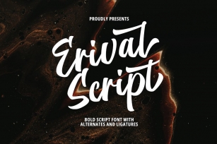 Erival - Bold Script Logotype Font Download